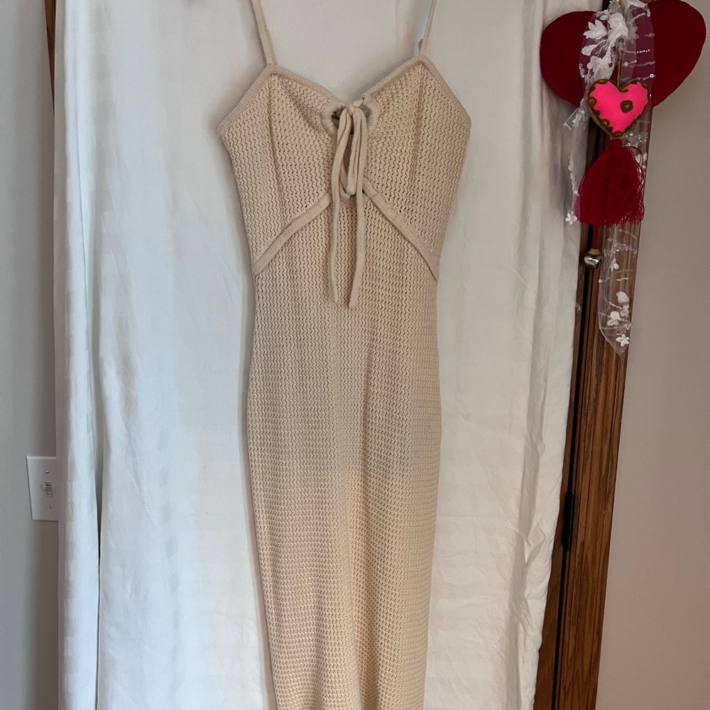 House of Harlow 1960 Cream Knit Dress Size S